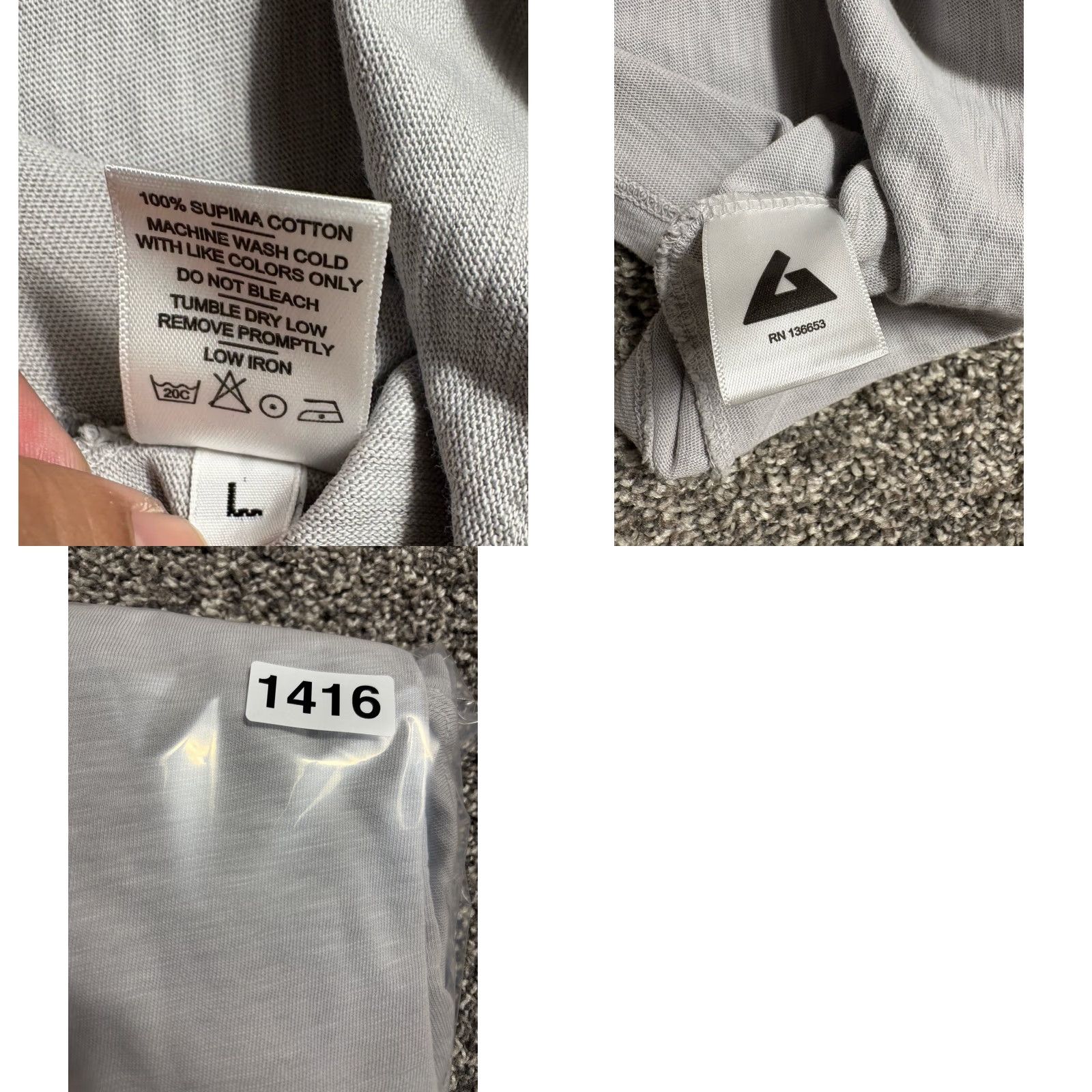 Vintage American Giant Shirt Womens Large Gray V Neck Short Sleeve Supima Cotton USA T-Shirt Solid Basic All Seasons Breathable Lightweight Classic Size L / US 10 / IT 46 - 8 Thumbnail