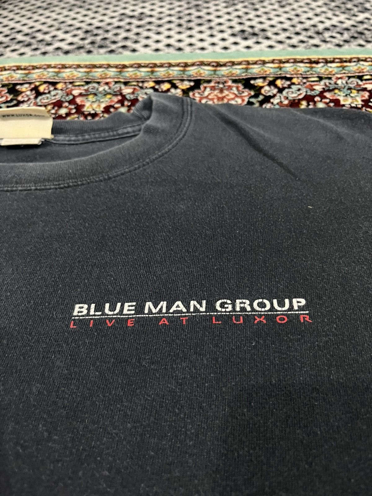 Rap Tees 🔥CRAZY OVERSIZED 90s SUNFADED Blue Man Group By James Porto Size US XL / EU 56 / 4 - 5 Thumbnail