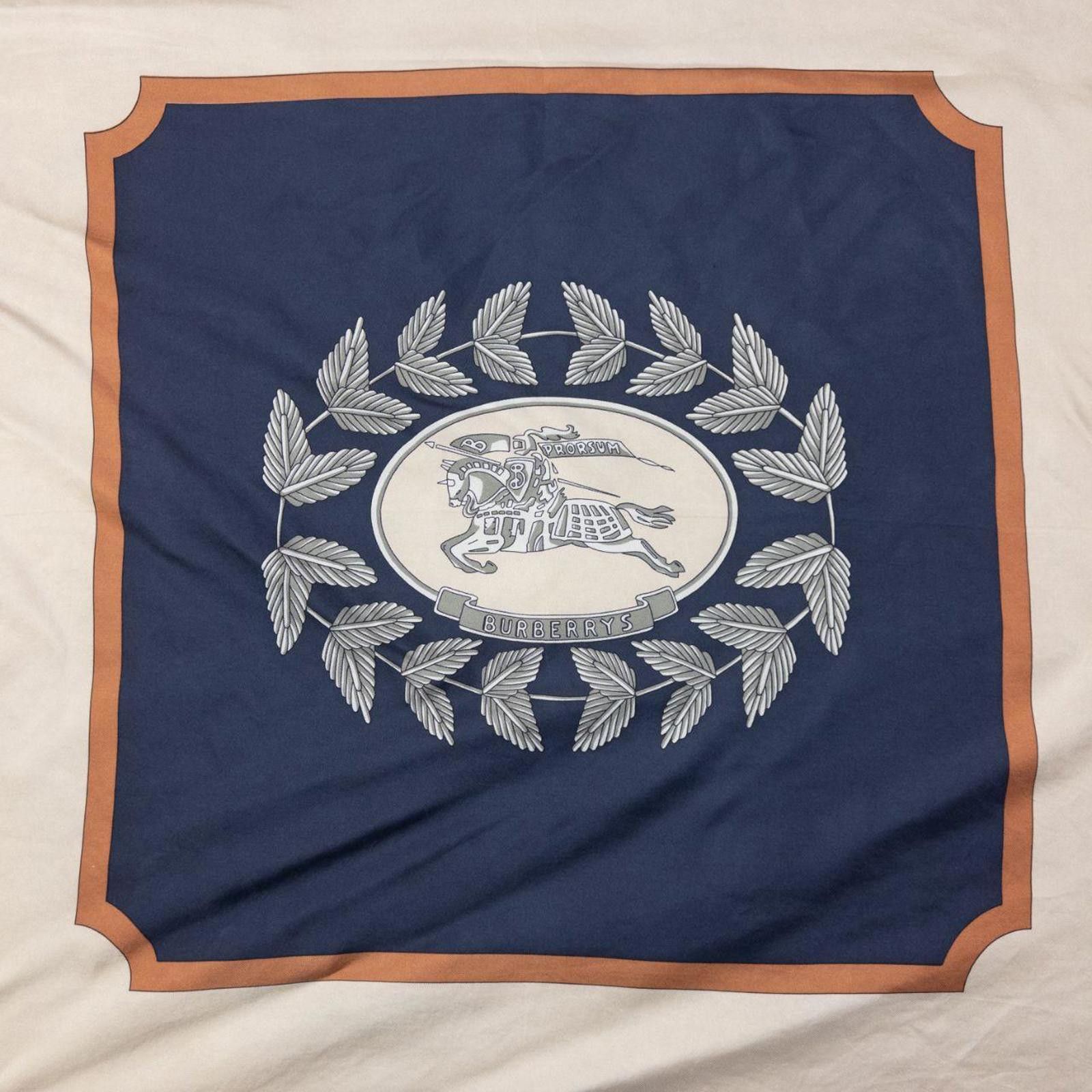Burberry Vintage 80s Burberry Silk Scarf Size ONE SIZE - 2 Thumbnail