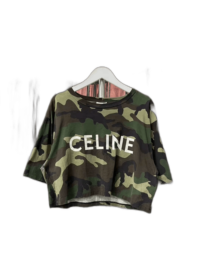 Celine Celine Camouflage Short Sleeve Shirt Size US S / EU 44-46 / 1 - 1 Thumbnail