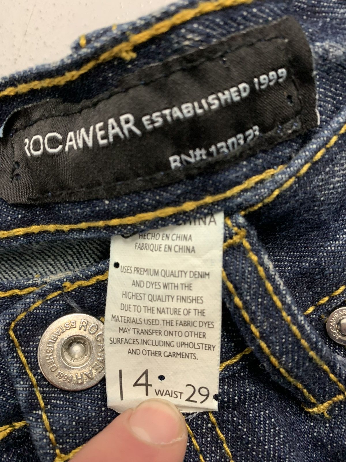 Rocawear Vintage Rocawear Embroidered Denim Shorts Size Size 29" - 6 Thumbnail