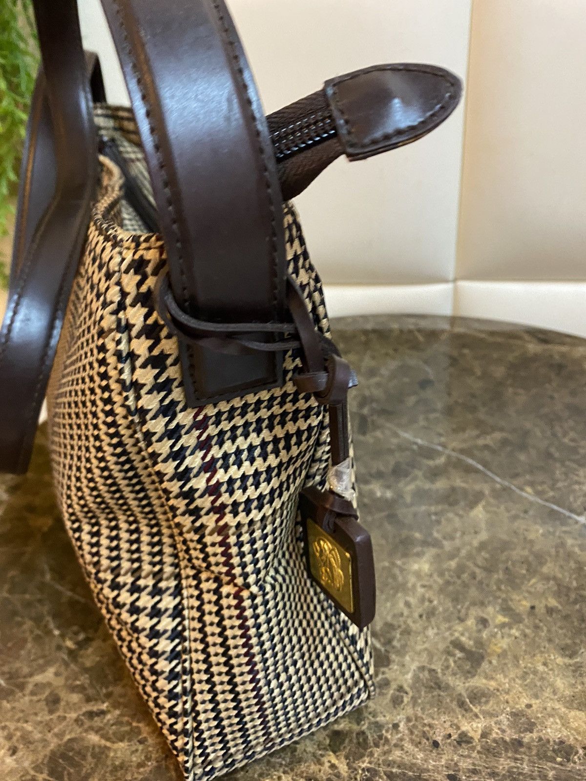 Lauren Ralph Lauren VINTAGE RL RALPH LAUREN HOUNDSTOOTH DESIGN SHOULDER BAG Size ONE SIZE - 3 Thumbnail