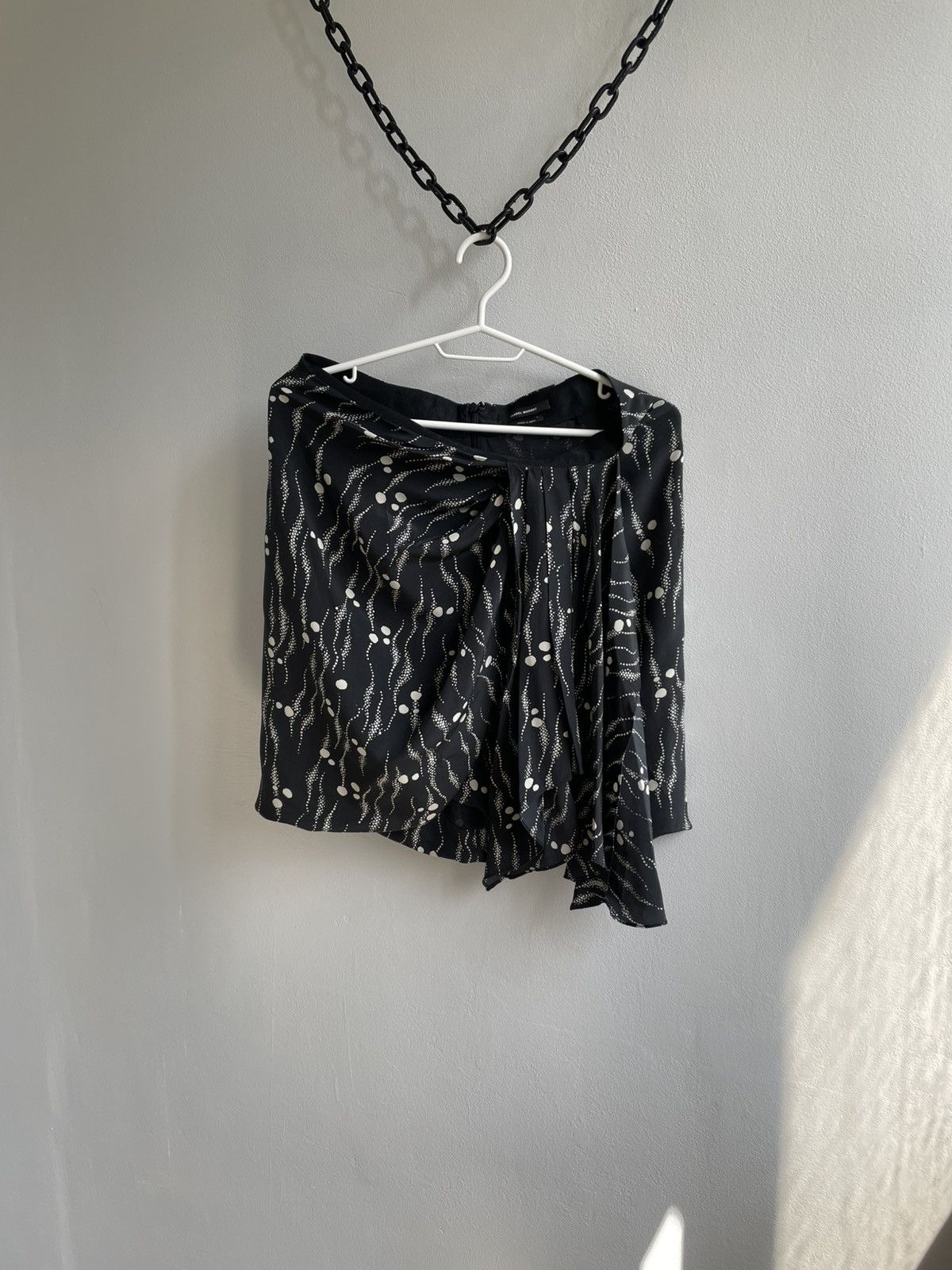 Isabel Marant Silk Draped Printed Crepe Decline