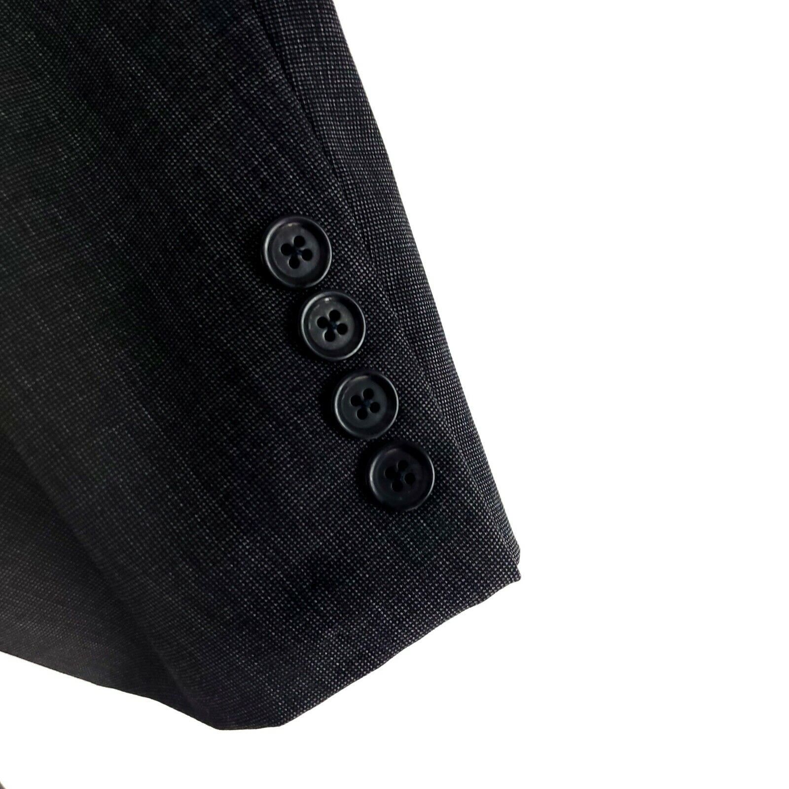 J.P. Tilford × Samuelsohn Samuelsohn JP Tilford Wool 3 Button Blazer 44L Gray Nailshea Size 44L - 4 Thumbnail
