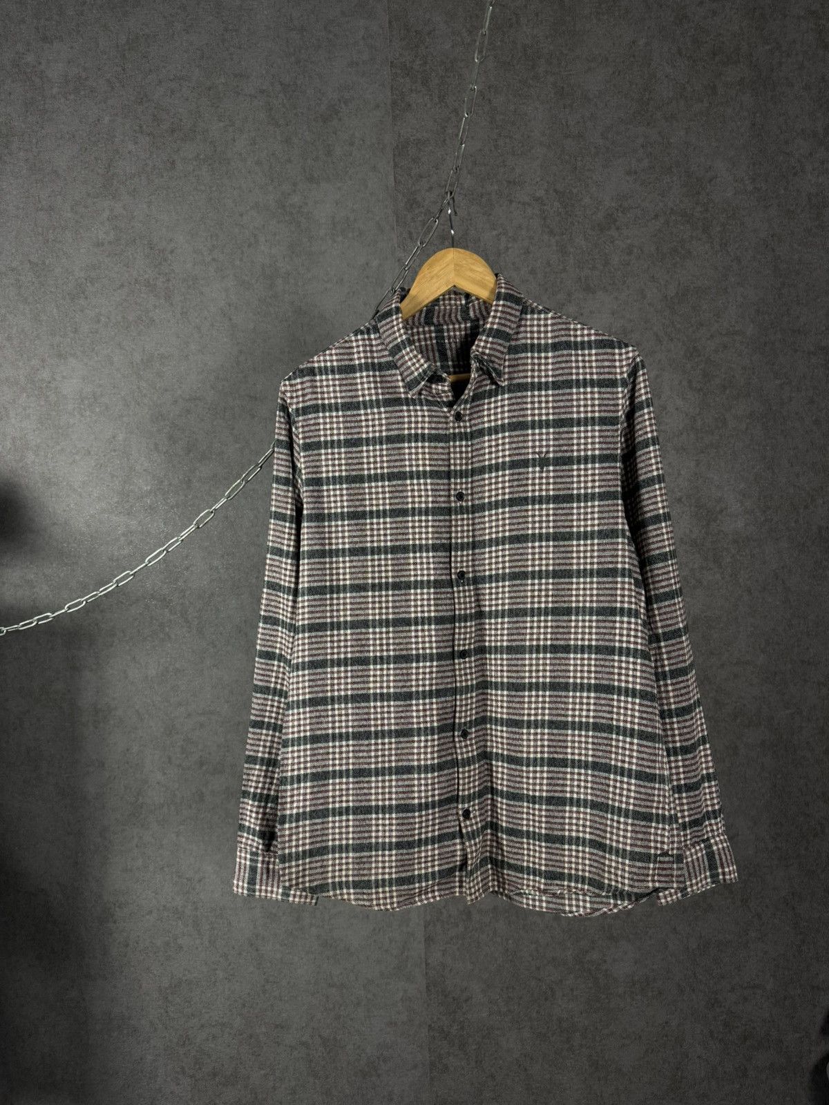 Allsaints Allsaints designer logo checkered shirt Size US M / EU 48-50 / 2 - 1 Thumbnail