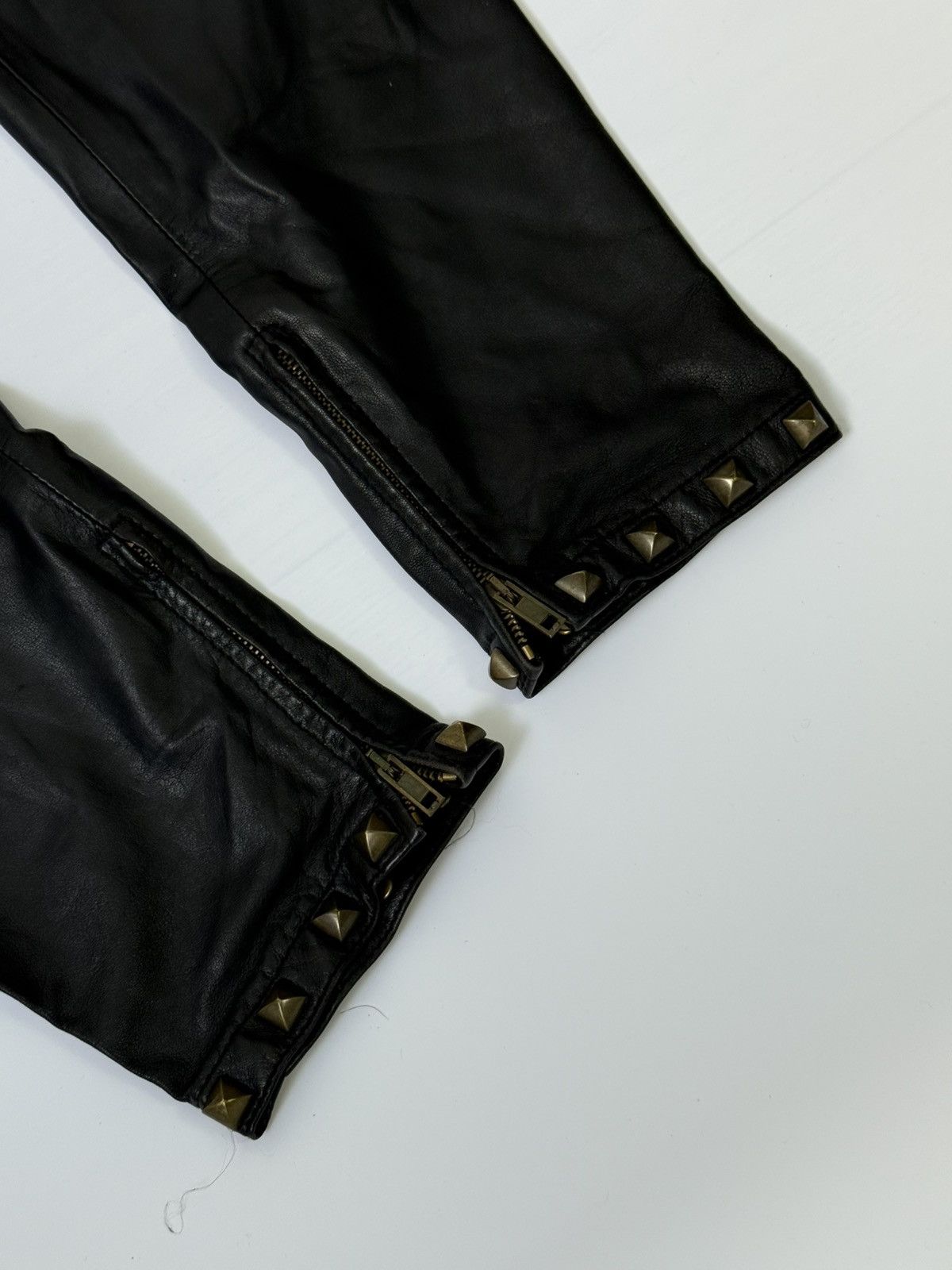 Moschino Archive Moschino Jeans Vintage Leather Pants Size 30" / US 8 / IT 44 - 5 Thumbnail