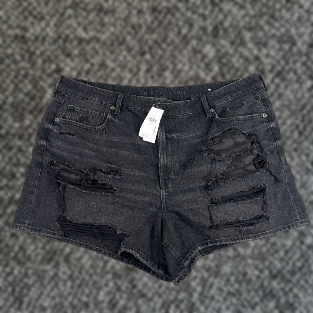 American Eagle Outfitters American Eagle Shorts Adult 20 Black Wash NWT High Rise Womens Size 42" / US 20 - 1 Thumbnail