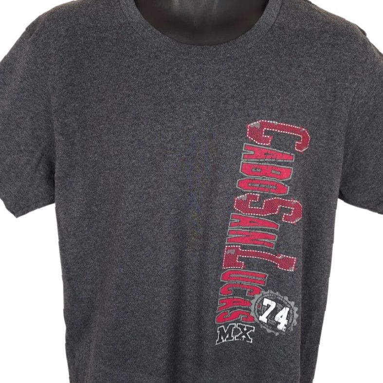 Vintage Cabo San Lucas T Shirt Mens Large Gray Mexico Travel Destination Tee Size US L / EU 52-54 / 3 - 2 Thumbnail