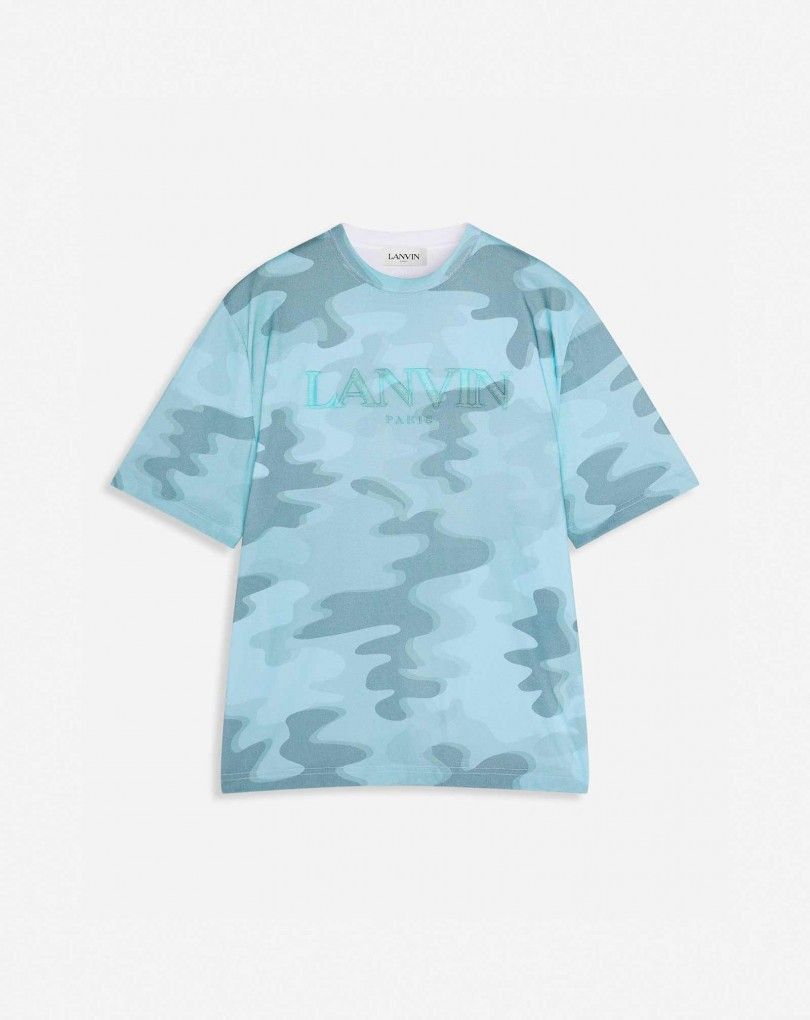 Lanvin o1tko10825 Logo Camo T-Shirt in Multicolor Size US S / EU 44-46 / 1 - 1 Preview