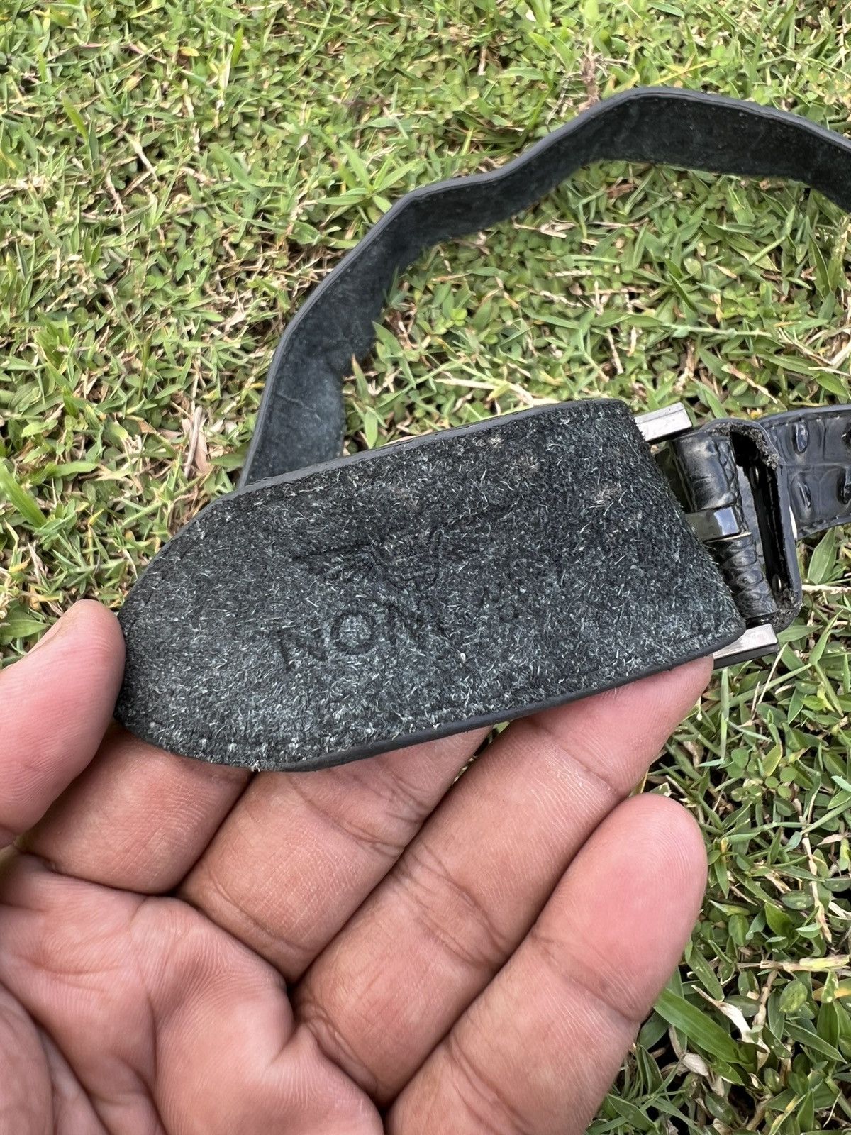 Genuine Leather Ostrich Genuine Leather Belt Size ONE SIZE - 5 Thumbnail