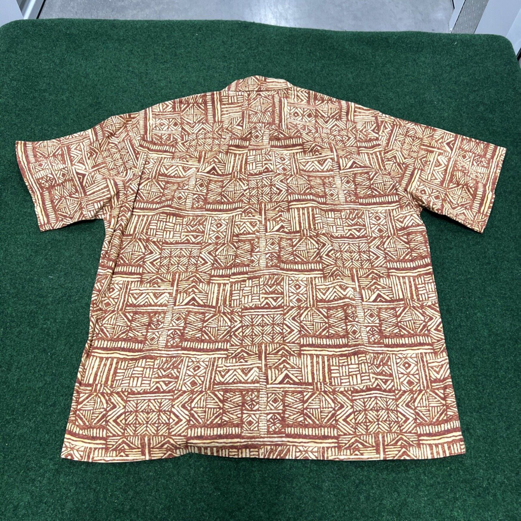 Vintage COOKE STREET Men's Size XL Print Orange Red Hawaiian Shirt Cotton Summer Beach Size US XL / EU 56 / 4 - 7 Thumbnail