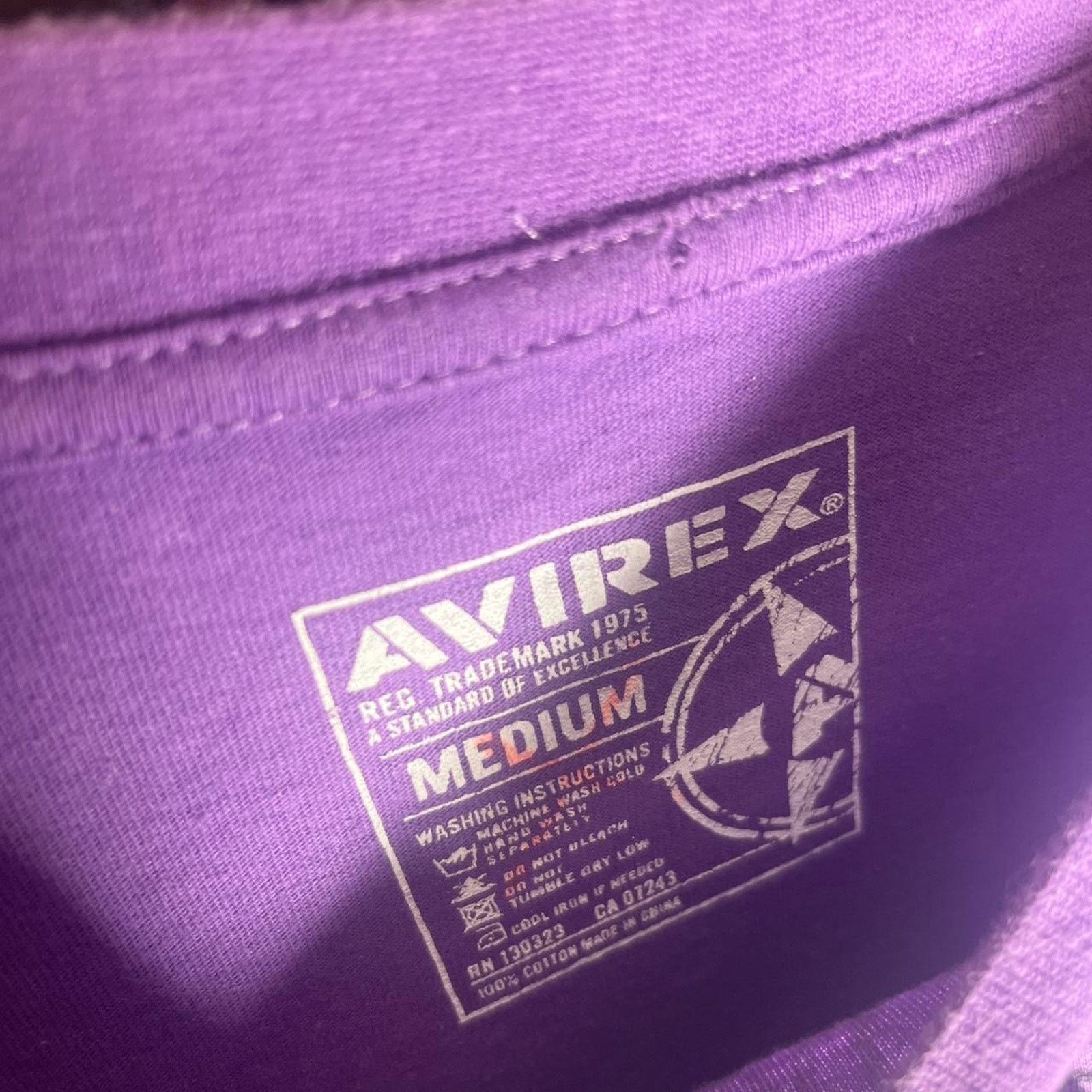 Avirex Y2K Purple Avirex Affliction style streetwear tee Size US M / EU 48-50 / 2 - 2 Thumbnail