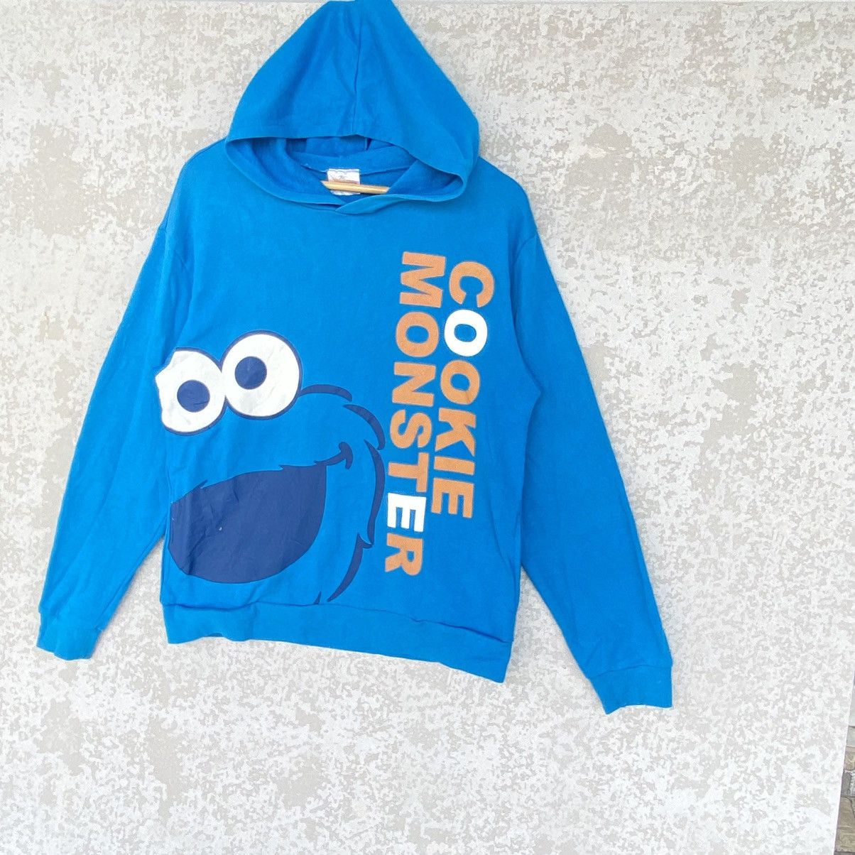 Other Vintage Blue Monster Elmo Printed Hoodie Sweater Size M Size S / US 4 / IT 40 - 2 Thumbnail
