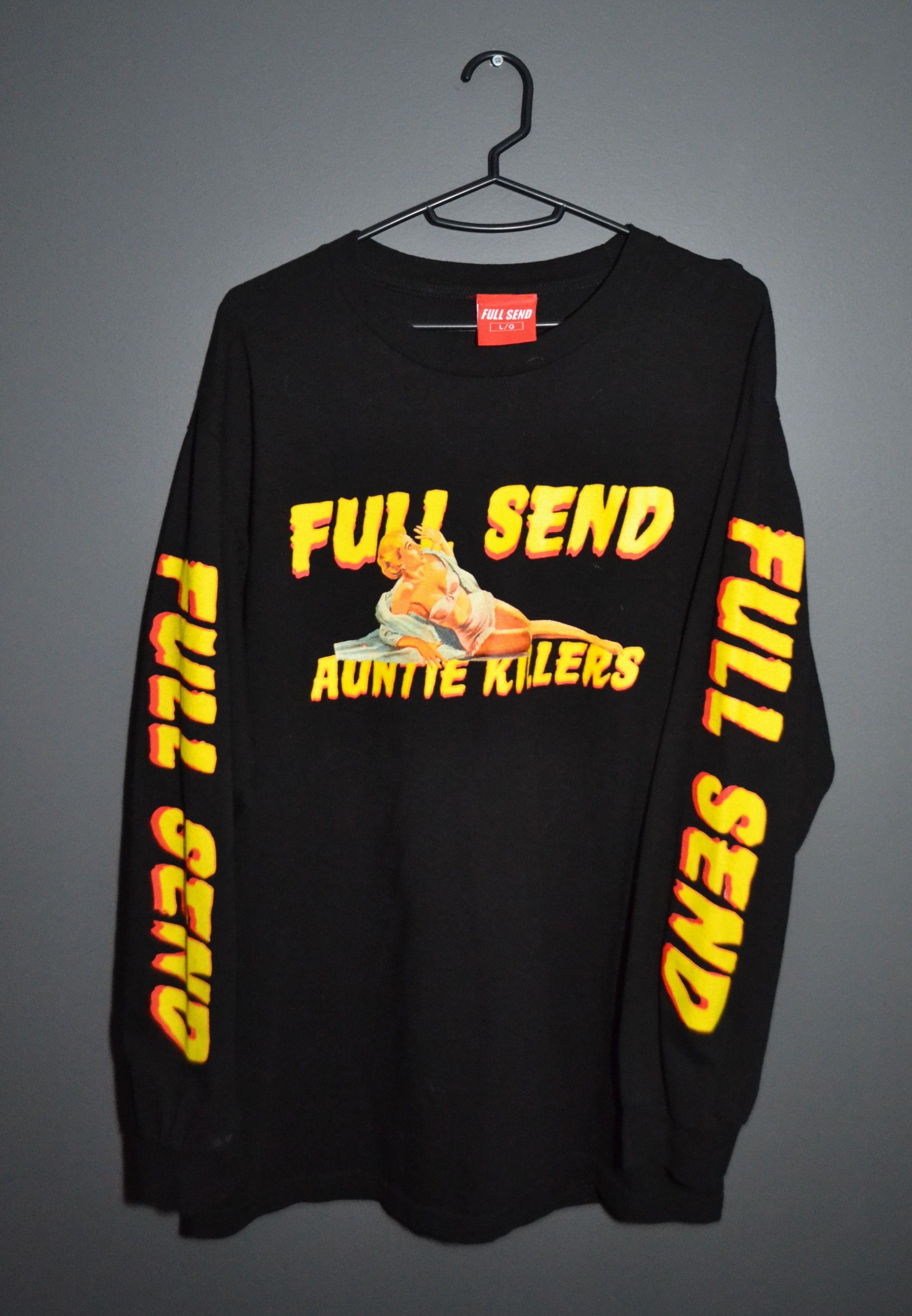 Full Send Full Send NELKBOYS ‘Auntie Killers’ Long Sleeve Black L Size US L / EU 52-54 / 3 - 2 Thumbnail