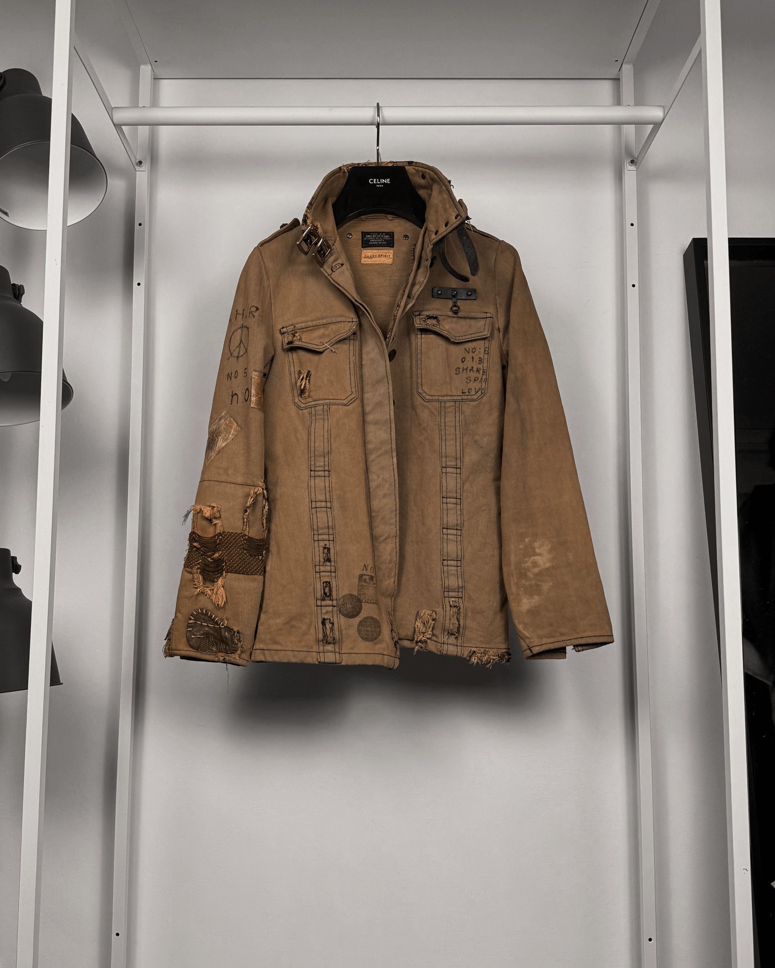 Share Spirit Homme Share Spirit Military Chainmail Distressed Field Jacket Size US M / EU 48-50 / 2 - 1 Thumbnail
