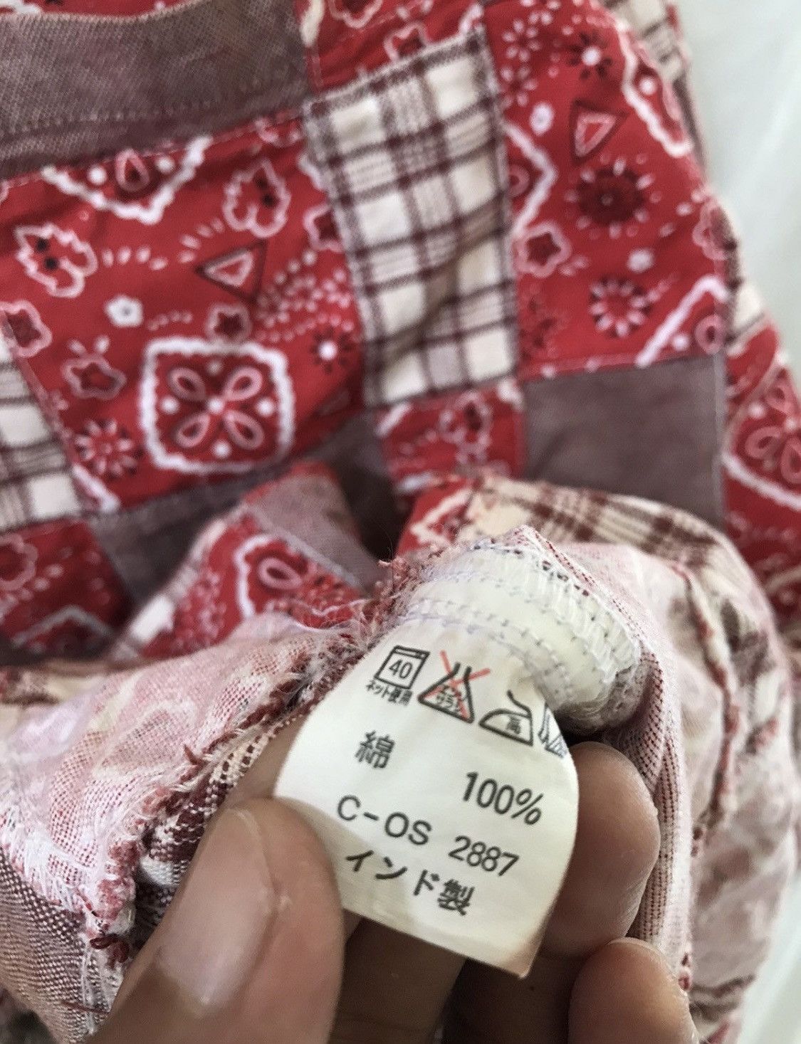 Yohji Yamamoto Undefined Japan Patchwork Shirt Size US M / EU 48-50 / 2 - 5 Thumbnail