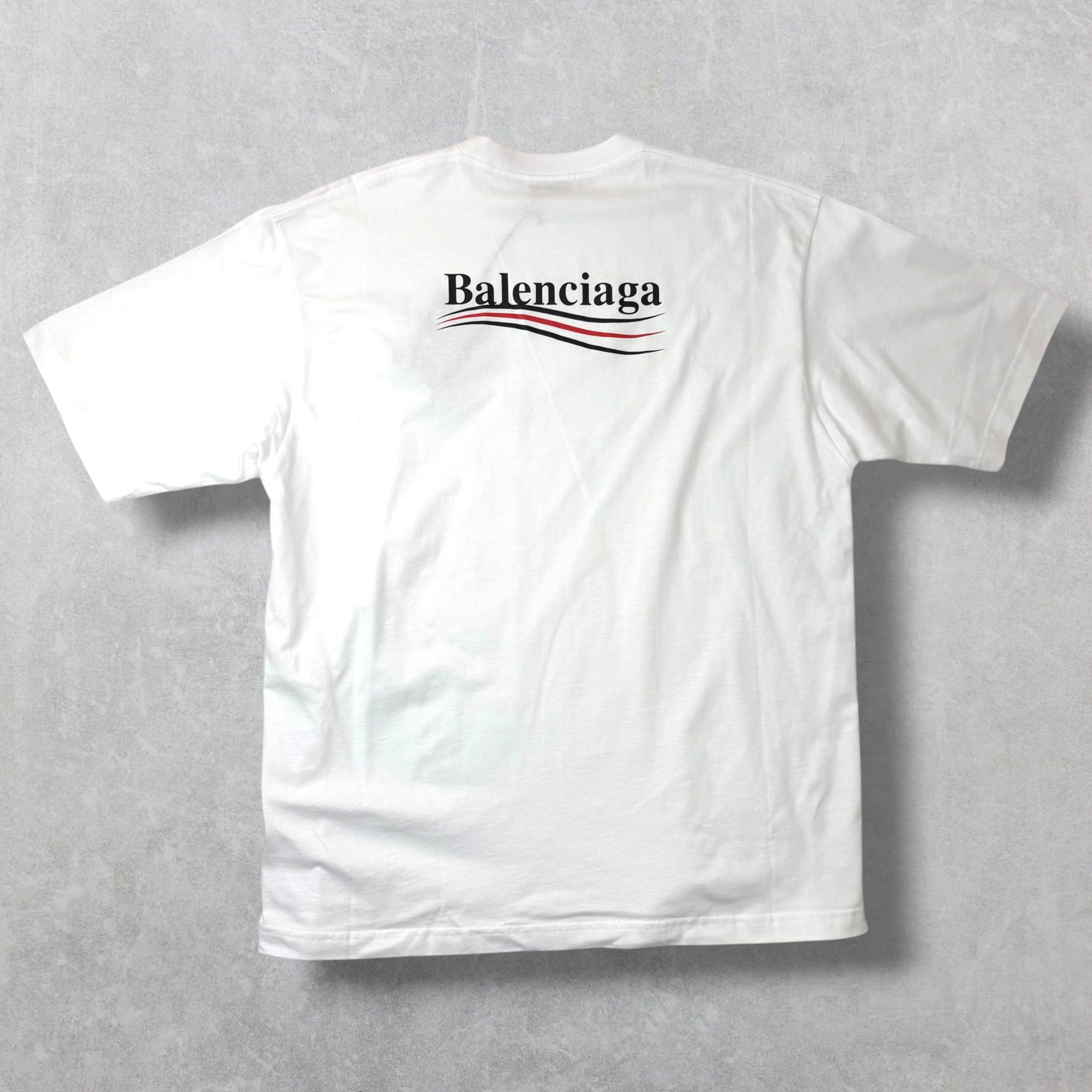 Balenciaga Balenciaga Campaign Logo Tee White S (L) Size US L / EU 52-54 / 3 - 2 Thumbnail