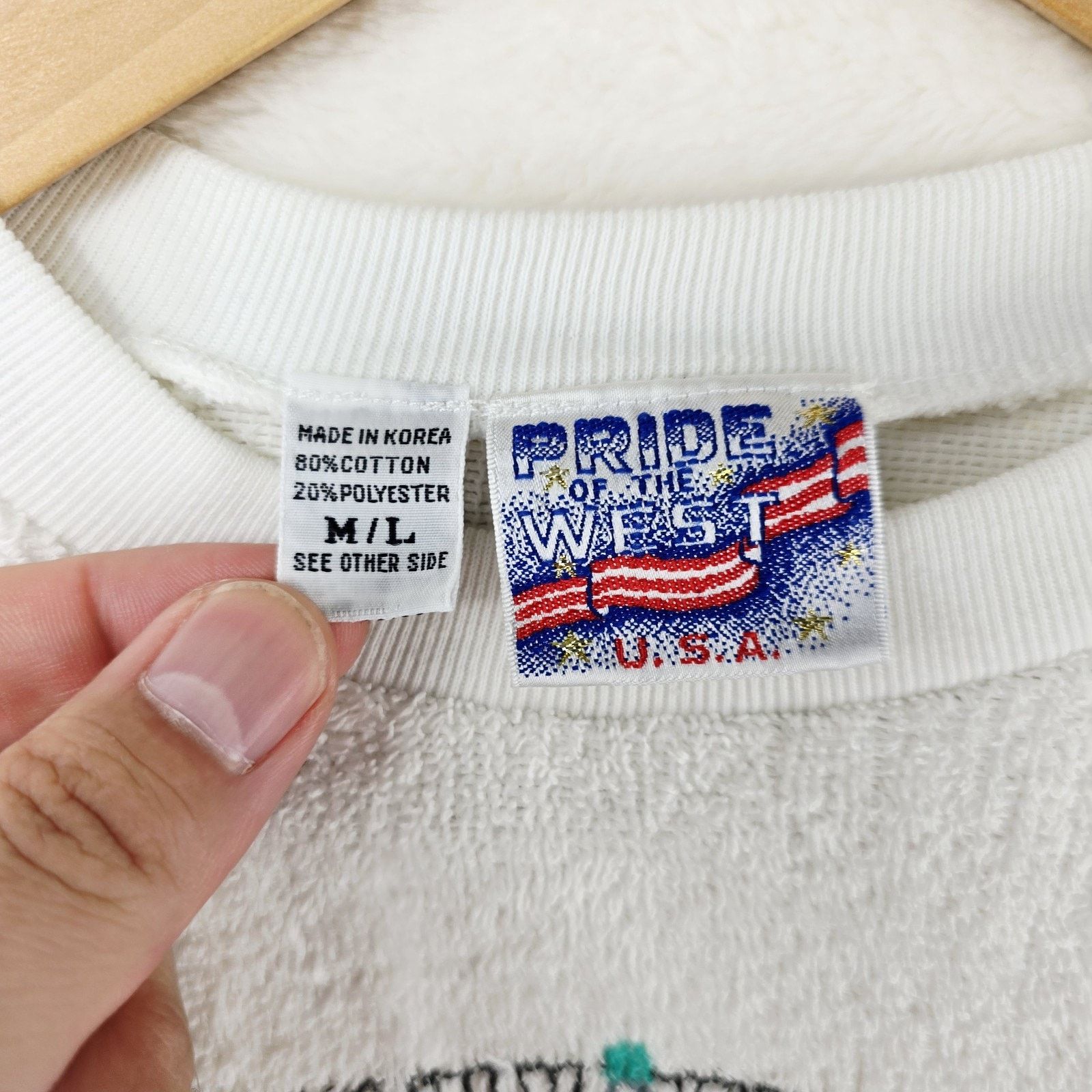 Other Vintage Pride of the West Terry Sweatshirt Medium Indian Size US M / EU 48-50 / 2 - 7 Thumbnail