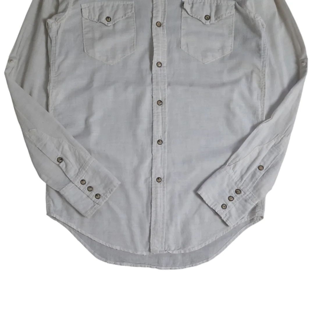 14th Addiction × KMRii × Le Grande Bleu (L.G.B.) G.O.A goa Pearl Snap Button Linen Shirt Size US M / EU 48-50 / 2 - 5 Thumbnail