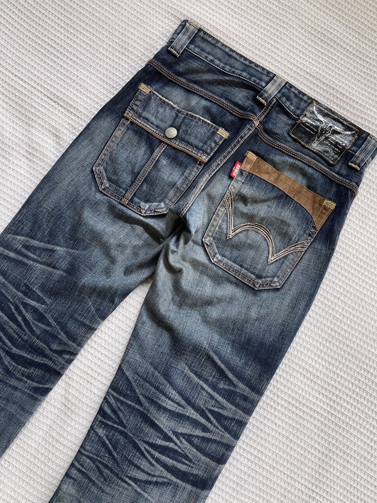 Edwin Last Drop🔥Rare🔥Vintage EDWIN BLUE TRIP Bush Pant Jeans Size US 33 - 4 Thumbnail