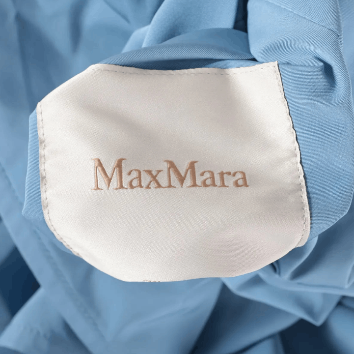 Max Mara Polyester Coat Light Blue Size S / US 4 / IT 40 - 5 Thumbnail