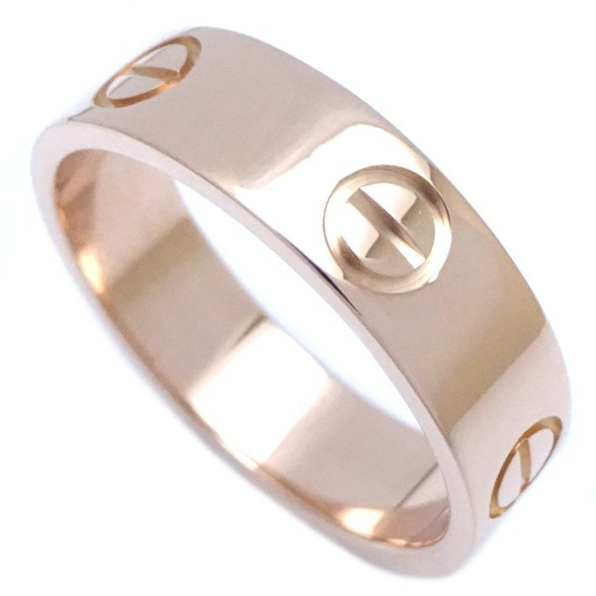 image of Cartier Love Ring 57 B4084800 K18Pg Pink Gold 291741, Women's