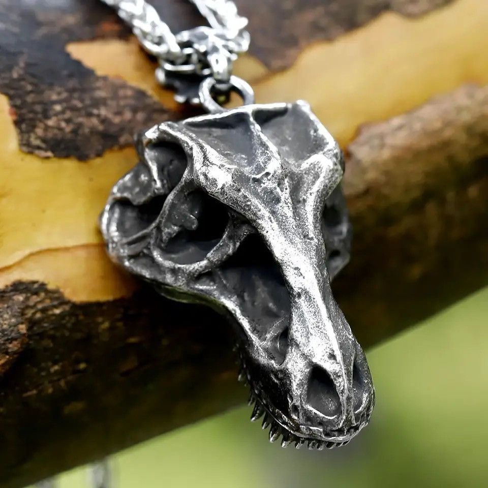 Jewelry Retro Skull Pendant Necklace Size ONE SIZE - 4 Thumbnail