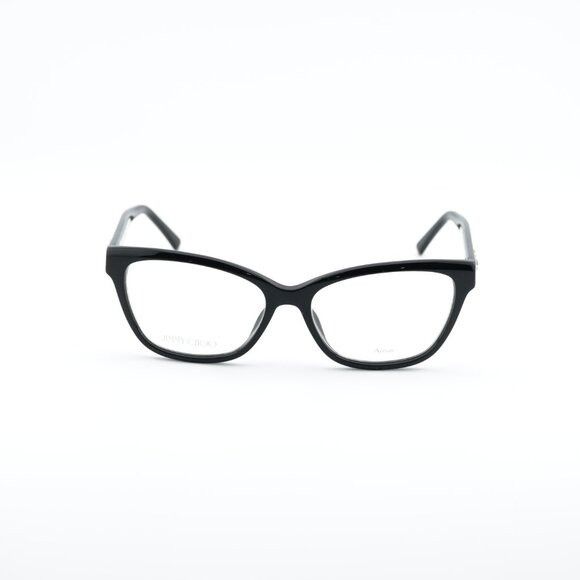 Jimmy Choo Jimmy Choo JC334 0807 00 Eyeglasses Black 54mm Cat Eye Frame Size ONE SIZE - 4 Thumbnail