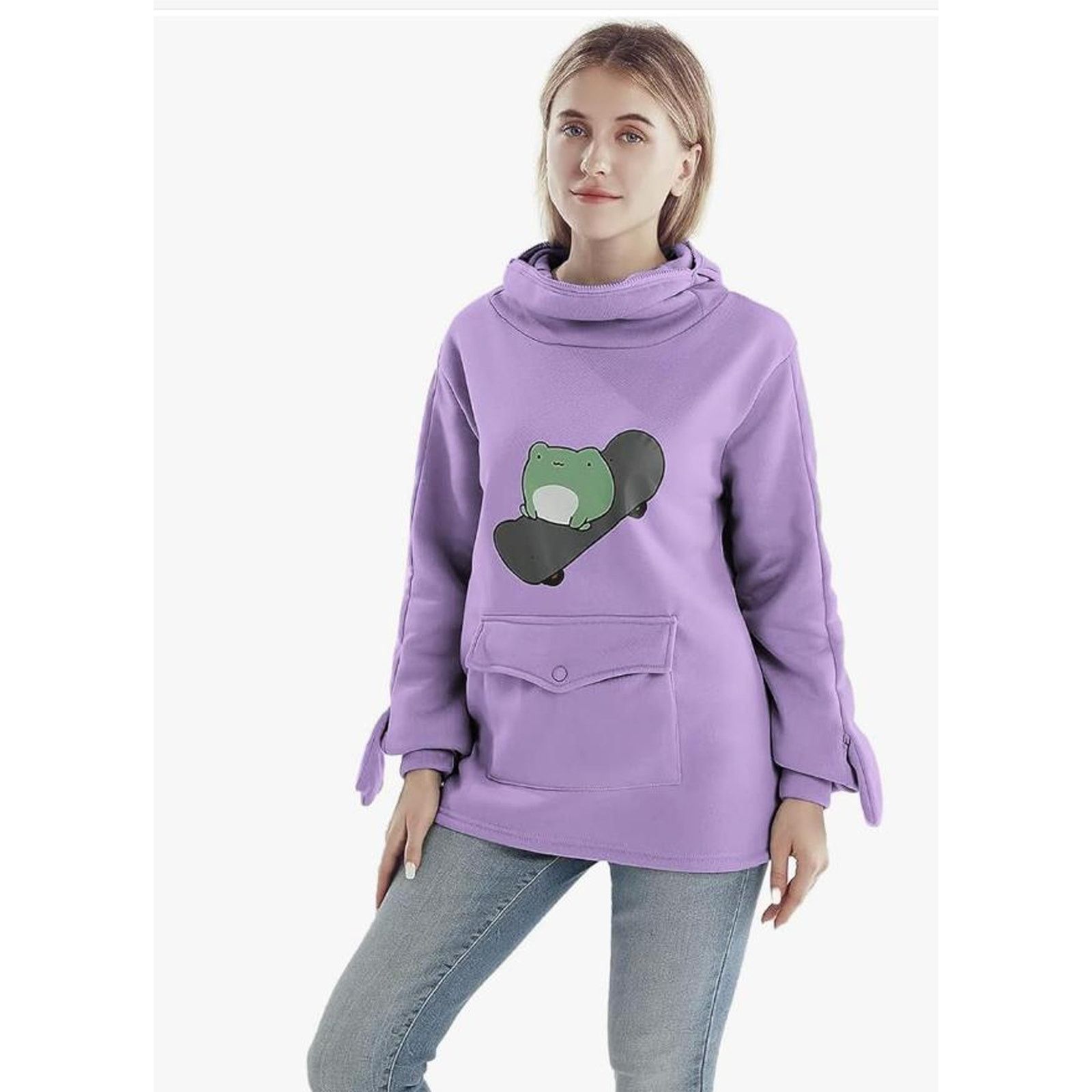 The Unbranded Brand Frog Hoodie Oversized Graphic HoodiPullover SIZE XL Size XL / US 12-14 / IT 48-50 - 1 Thumbnail