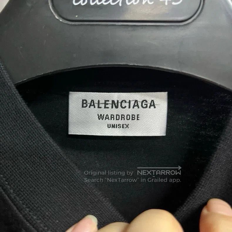 Balenciaga Balenciaga Black Logo Short Sleeve Tee. Size US S / EU 44-46 / 1 - 3 Thumbnail
