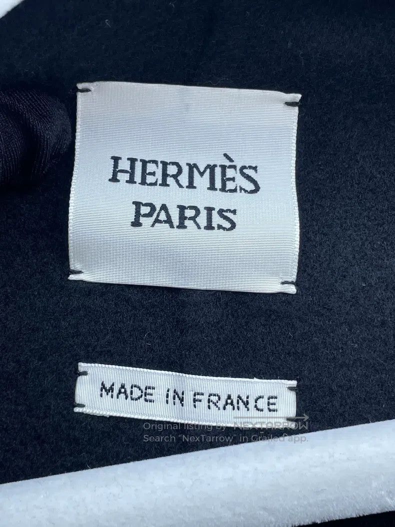 Hermes Hermes Round metal button black cashmere long vest Size XS / US 0-2 / IT 36-38 - 6 Thumbnail