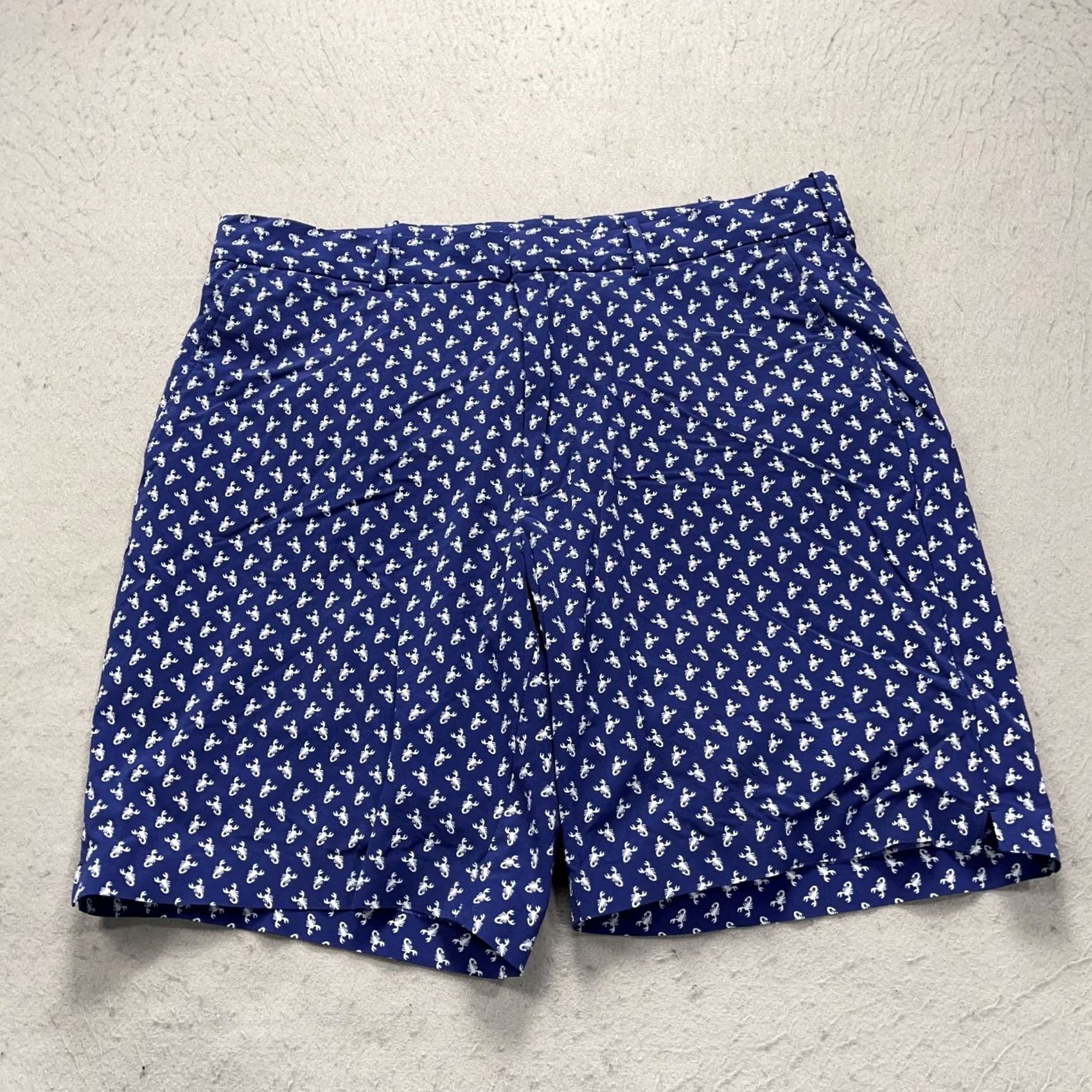 Ralph Lauren Ralph Lauren Polo Golf Shorts Mens 34 Blue Wicking Lined Logo Chino Casual Travel Mens 34 Blue Logo Louder Scorpion Pattern Geometric Size US S / EU 44-46 / 1 - 2 Thumbnail
