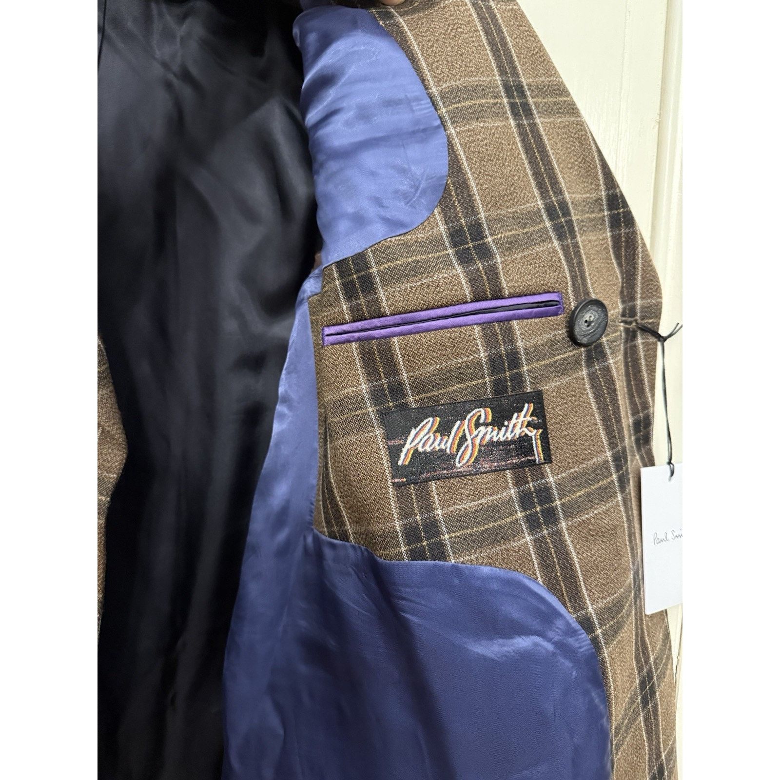 Paul Smith Super Rare $1995 Paul Smith Wool Check Trench Coat. US Large Size US L / EU 52-54 / 3 - 8 Thumbnail