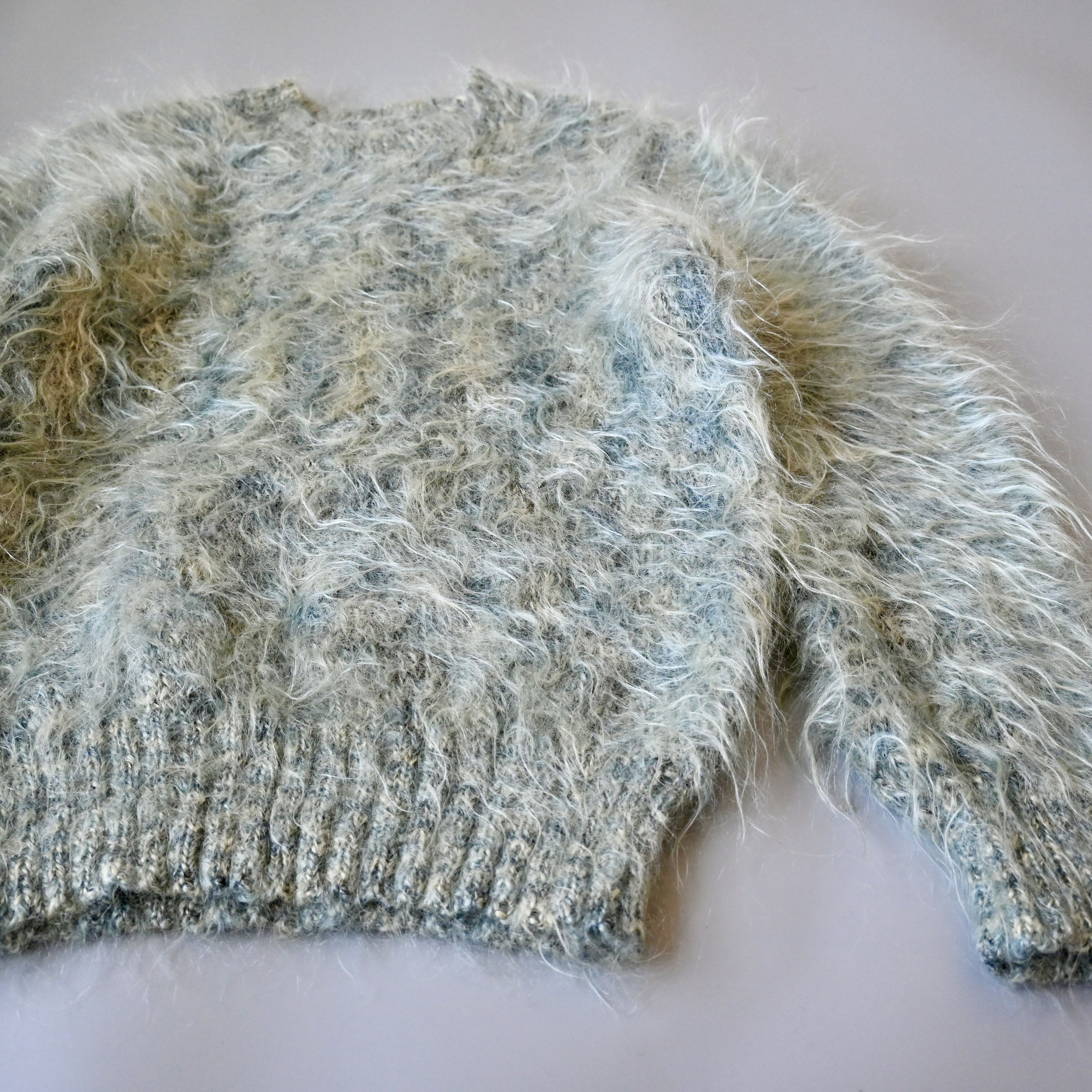 Vintage Super hairy, vintage 1990s Mohair-mix knit yeti sweater Size US S / EU 44-46 / 1 - 8 Thumbnail