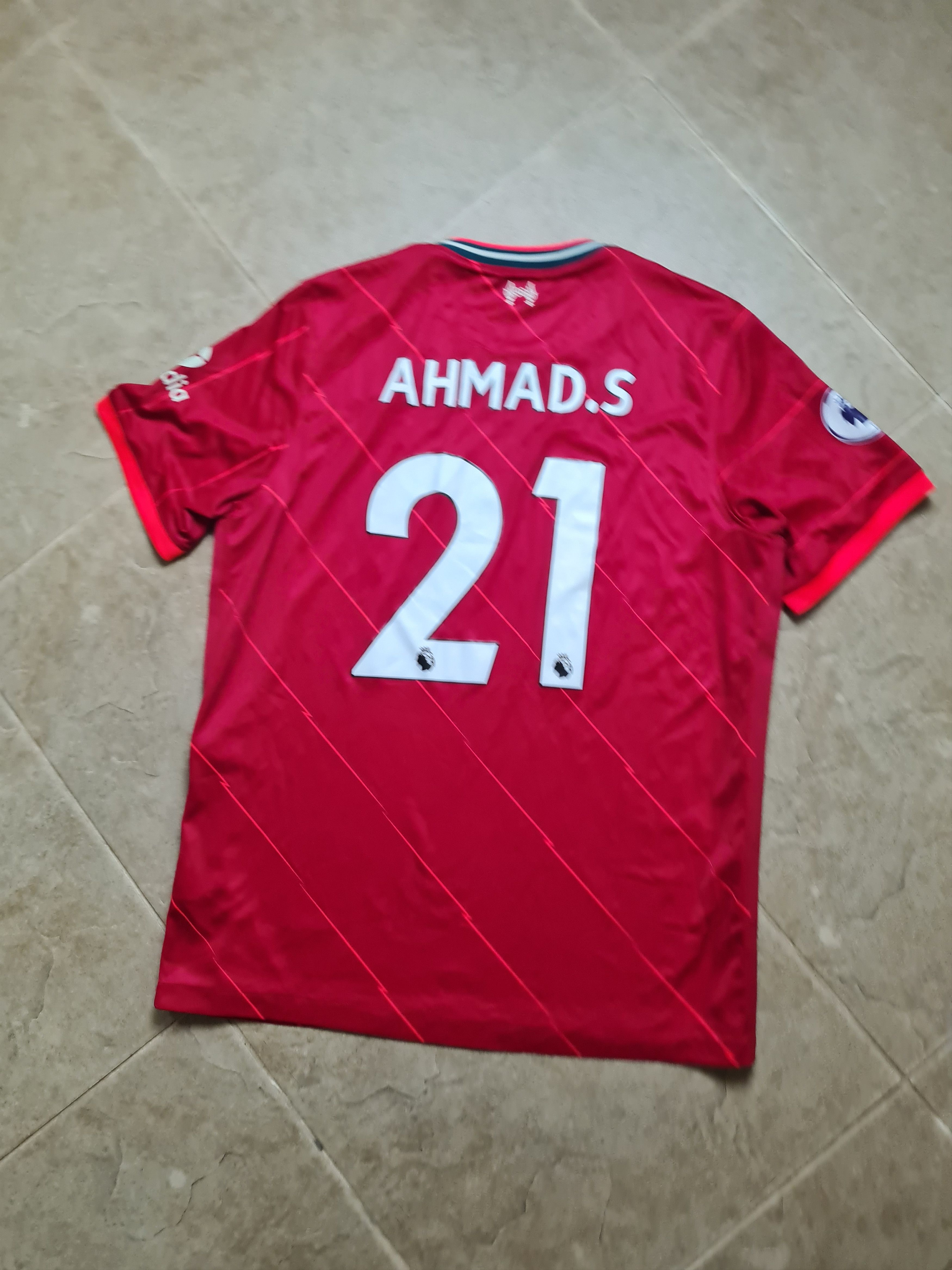 Nike Sooccer Liverpool 2021/22 Home Match Jersey #21Ahmad.S Nike Size US XL / EU 56 / 4 - 2 Thumbnail