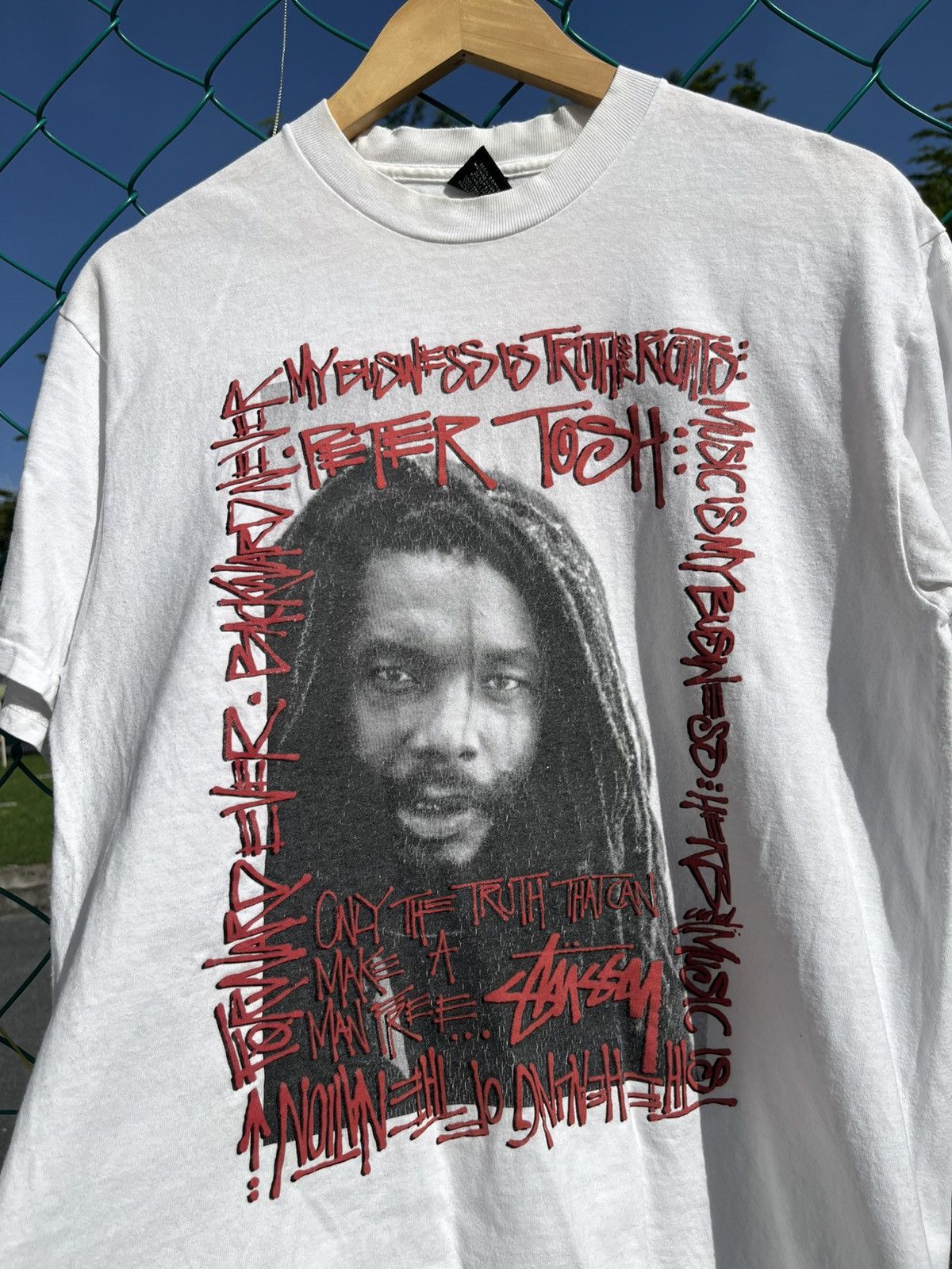 Stussy 💥Rare💥 Stussy Vintage X Peter Tosh Photo Tee Size US M / EU 48-50 / 2 - 2 Thumbnail
