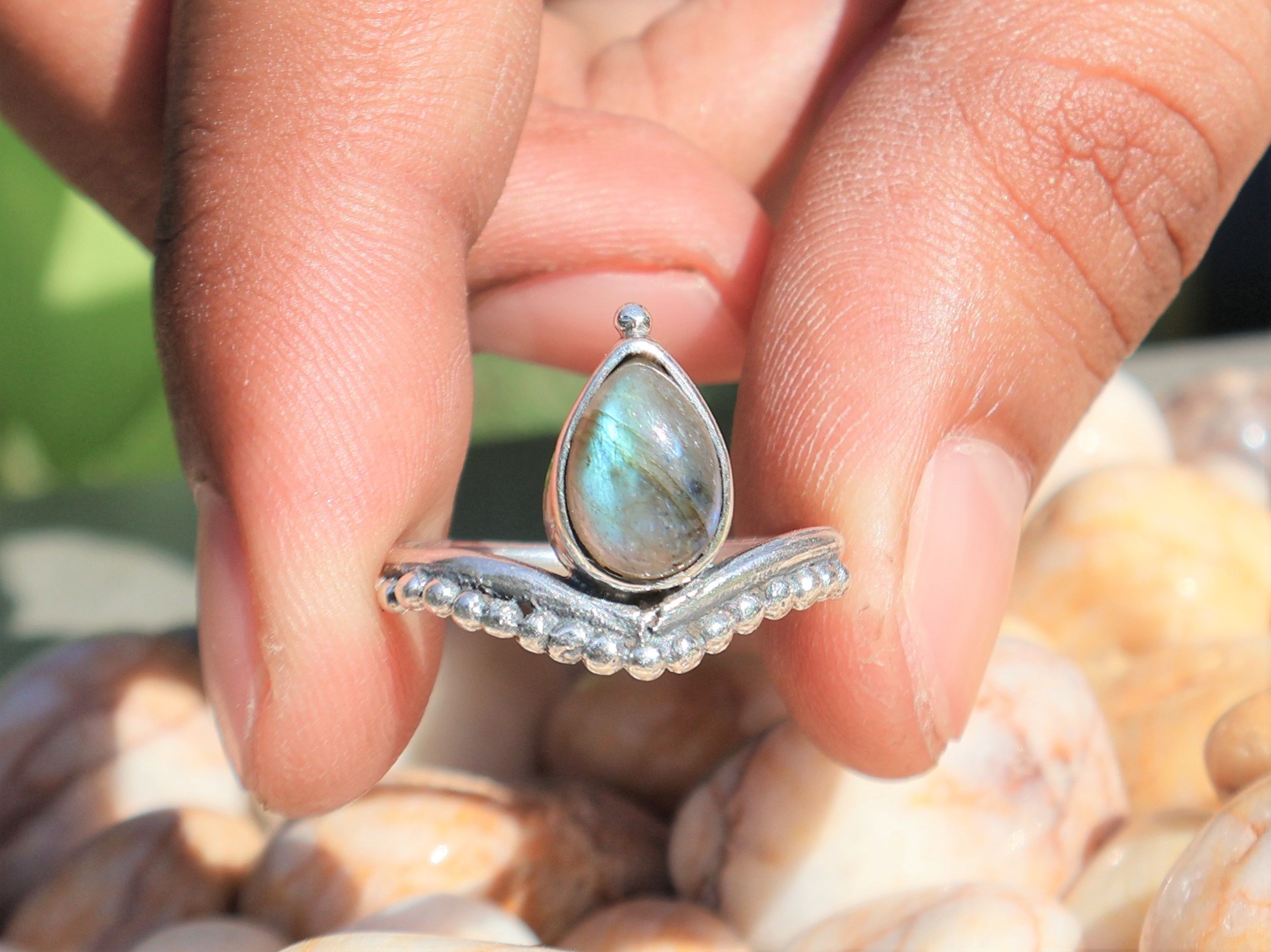 Handmade Labradorite Ring, 925 Sterling Silver, Handmade Women Ring, Size ONE SIZE - 4 Thumbnail
