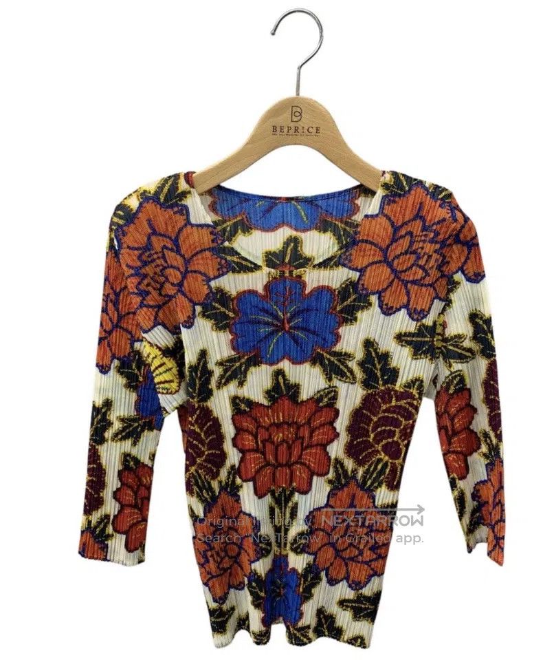 Issey Miyake Issey Miyake Color-Block Long-Sleeve Top Size L / US 10 / IT 46 - 1 Thumbnail