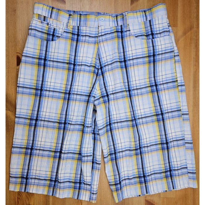 Other Beyond The Limits Mens Plaid Y2K Length Shorts 38 x 15 | Grailed