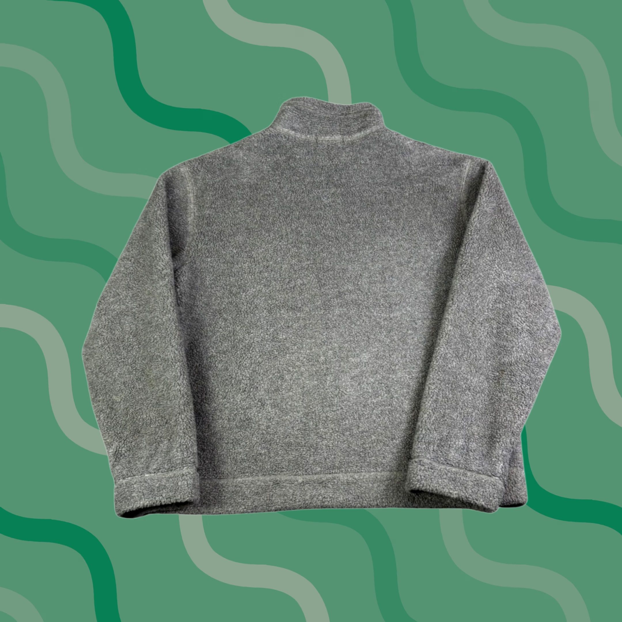 Gap Gap Mens L Gray Sherpa Fleece Full Zip Jacket Mock Neck RN 54023 Gray Marl Shirt Jacket Mens L Gray Sherpa Fleece Full Zip Jacket Size US L / EU 52-54 / 3 - 1 Thumbnail