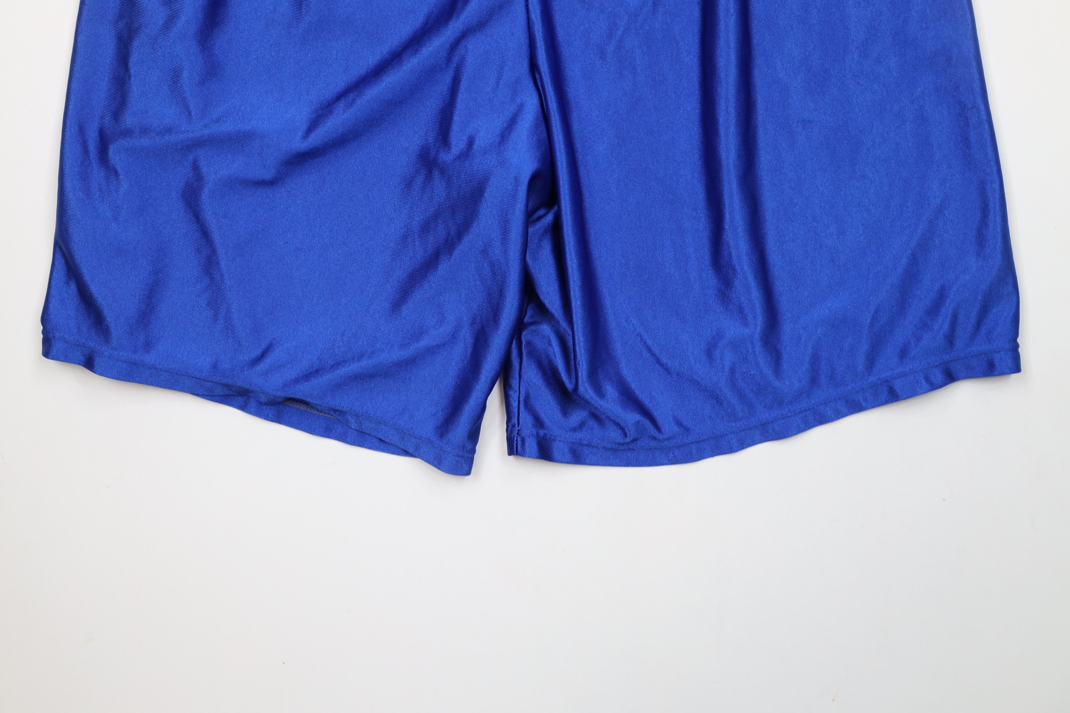 Nike × Vintage Vintage 90s Nike Mini Swoosh Silky Basketball Shorts USA Size US 34 / EU 50 - 12 Thumbnail