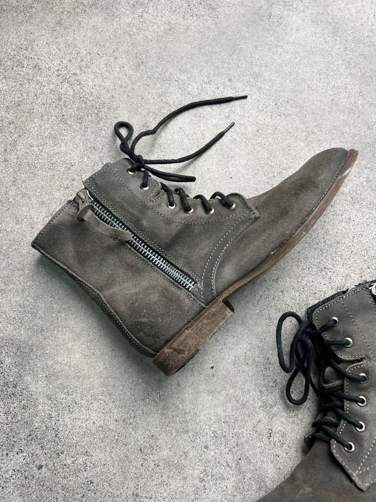 Steve Madden Steve Madden rare conspiracy style double zil leather boots Size US 10.5 / EU 43-44 - 3 Thumbnail