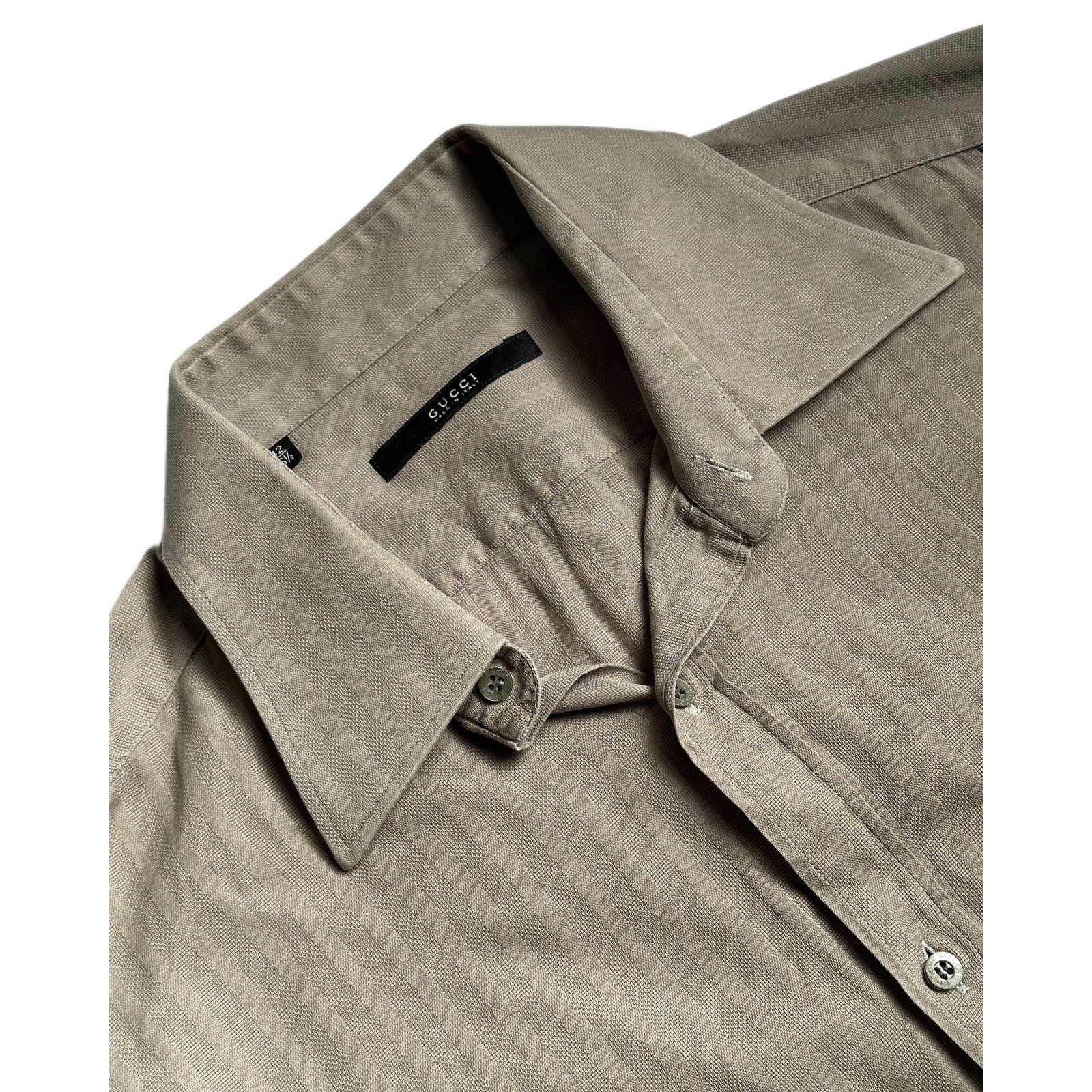 Gucci Gucci by Tom Ford Herringbone Shirt Size US M / EU 48-50 / 2 - 2 Thumbnail