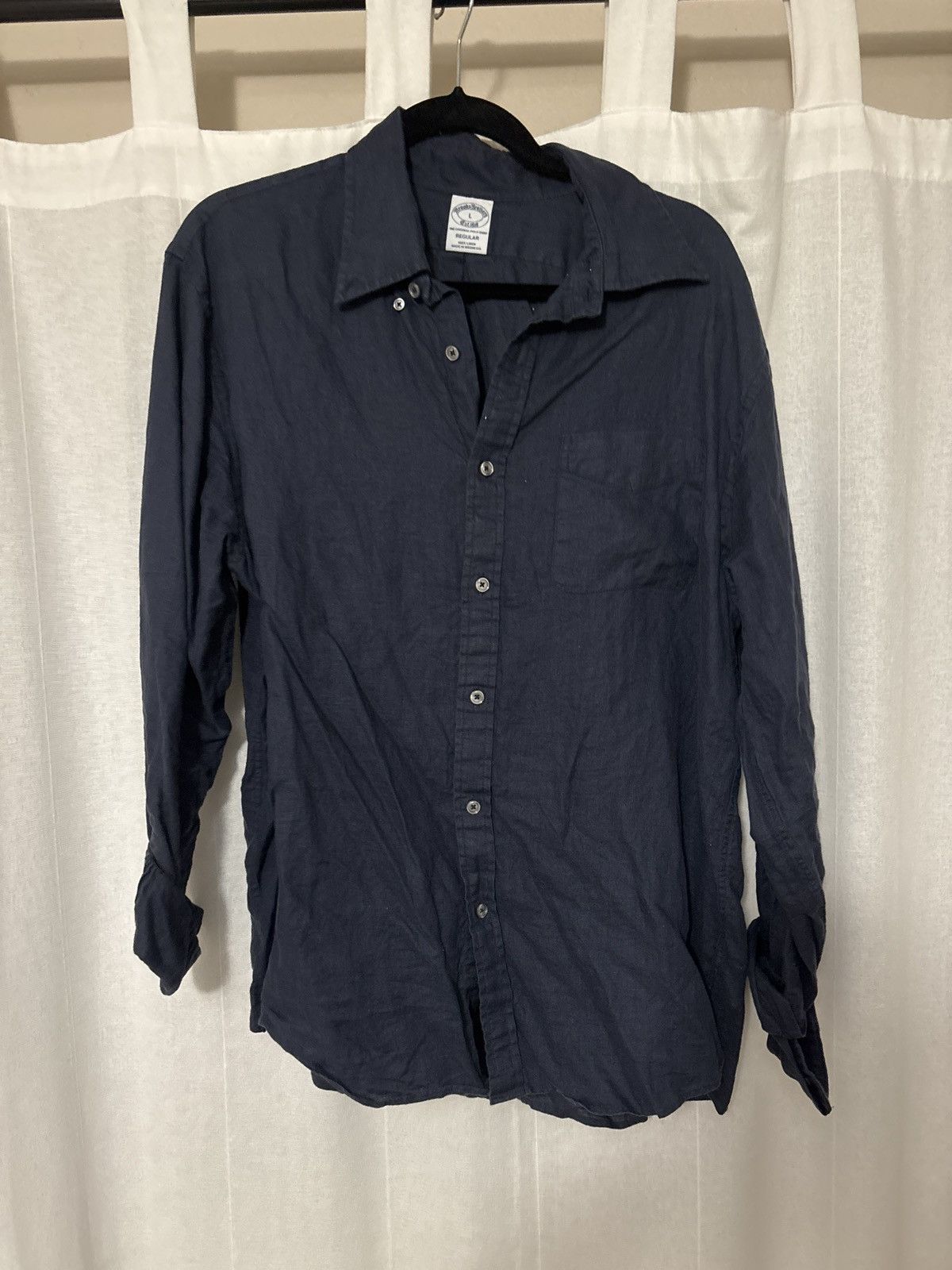 Brooks Brothers Brooks brothers long sleeve linen button up Size US L / EU 52-54 / 3 - 1 Thumbnail