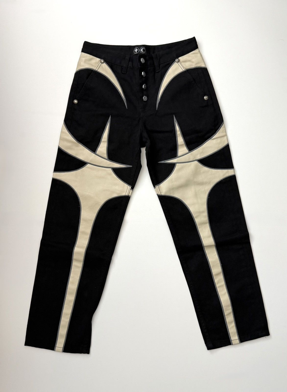 Thug Club Thug Club Leather Washing Denim Pants Size US 30 / EU 46 - 1 Thumbnail