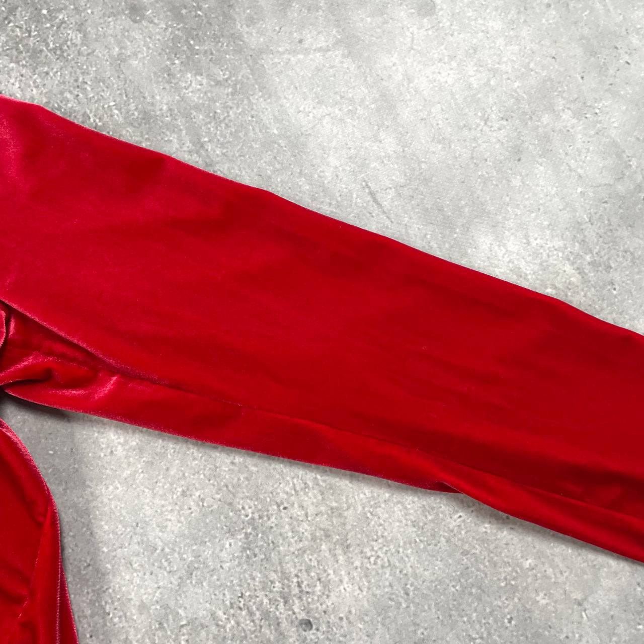 Emporio Armani Emporio Armani Two Button Velour Blazer Women’s Red Size 46 Size L / US 10 / IT 46 - 21 Thumbnail
