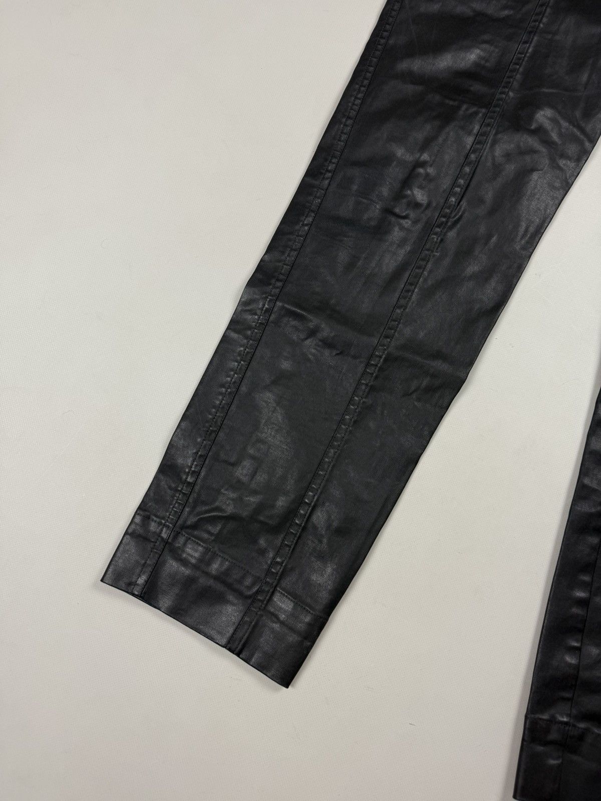 Annette Gortz Annette Gortz Avant-Garde Coated Resin Cotton Pants Trousers Size 30" / US 8 / IT 44 - 10 Thumbnail