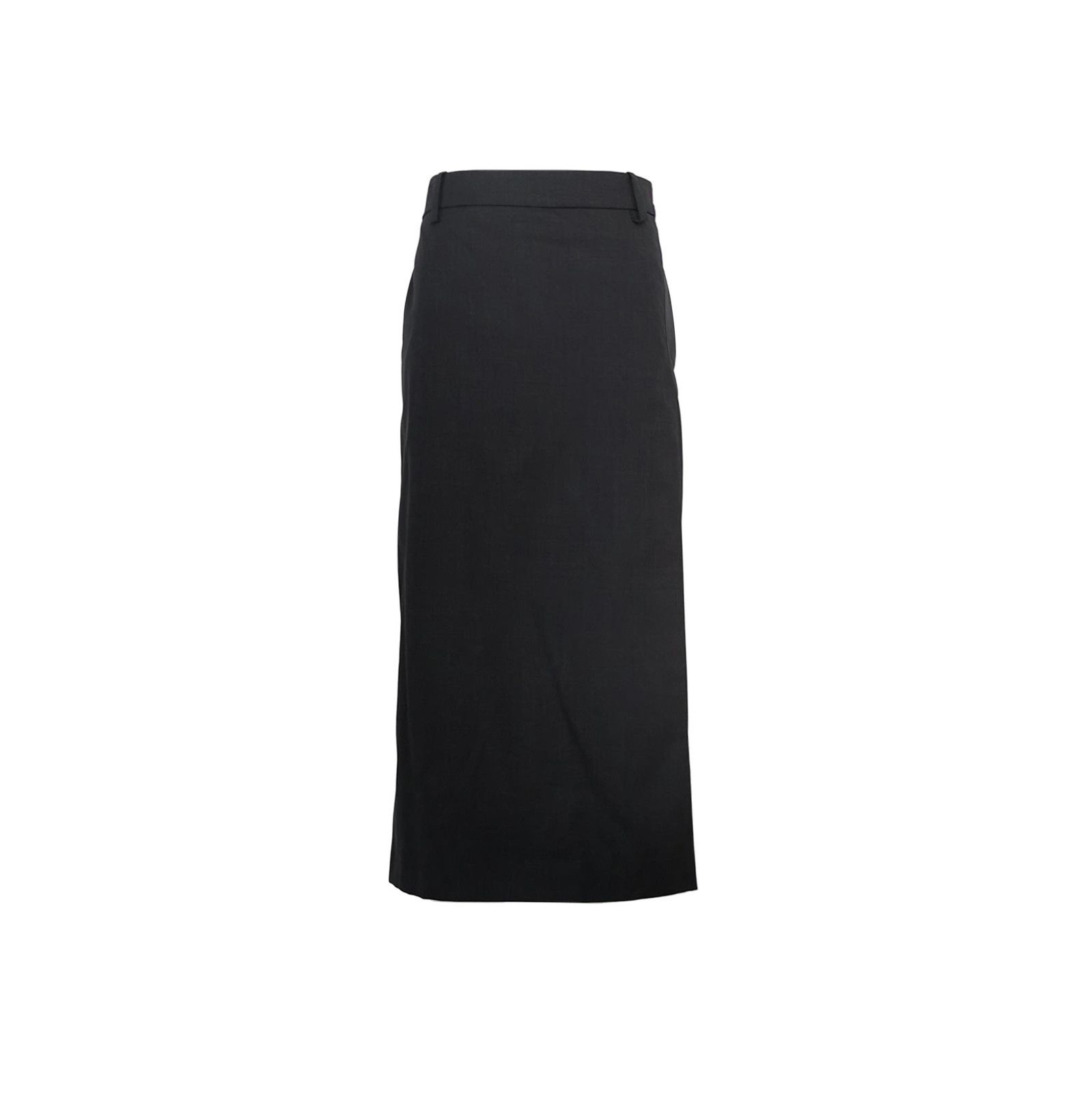 Prada Prada Black Wool Midi Skirt Size 42 0089 Size 42" / US 20 - 1 Thumbnail