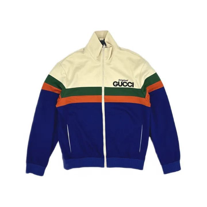 Gucci Gucci Gucci Colorful Logo Zip Jacket for Men -2506 Size US M / EU 48-50 / 2 - 1 Thumbnail