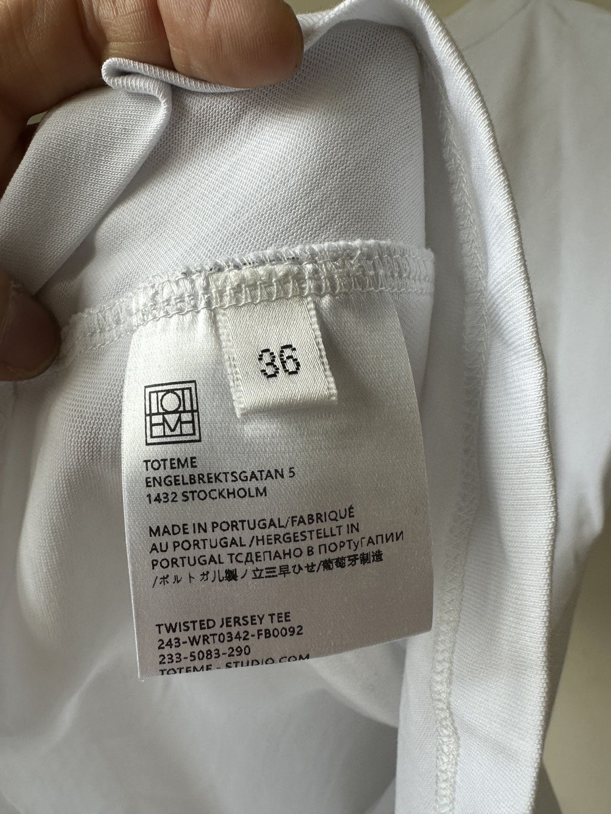 Toteme Toteme twisted T-shirt Size XS / US 0-2 / IT 36-38 - 4 Thumbnail